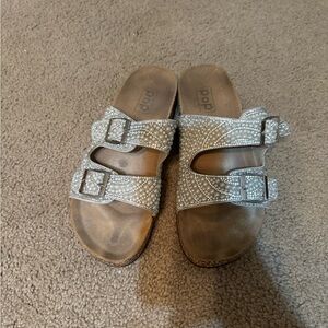 Studded Buckle Sandals